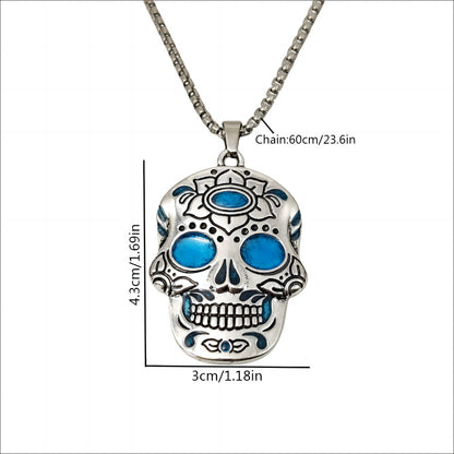 Luminous Skull of Enchantment Necklace