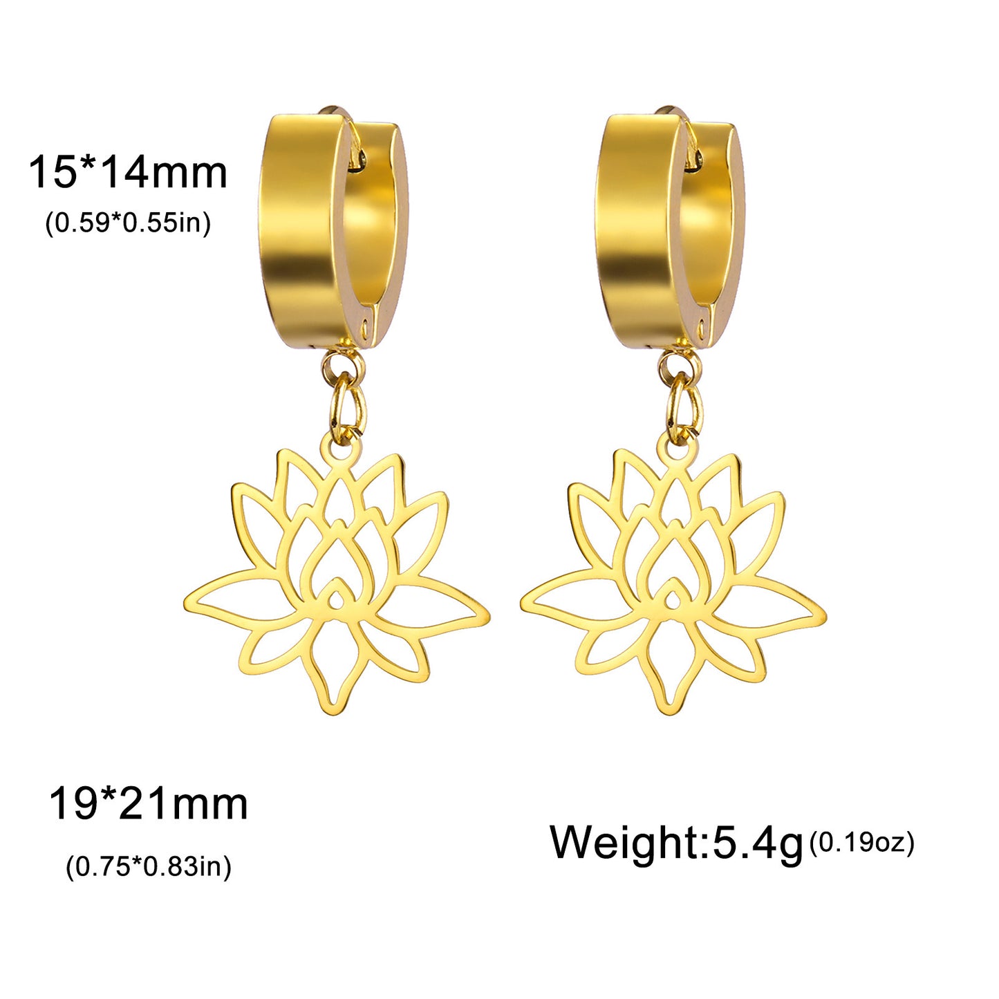 Lotus Radiance Bloom Earrings