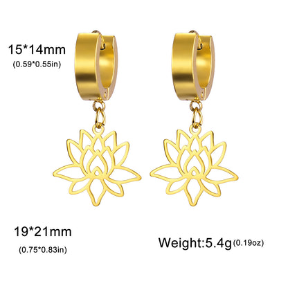 Lotus Radiance Bloom Earrings