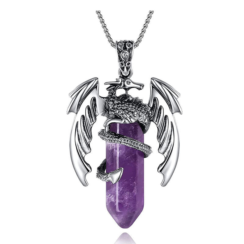 Wyrm’s Embrace Crystal Necklace