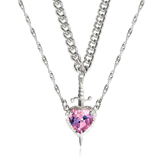 Sacred Bond of Blade & Love Necklace Set