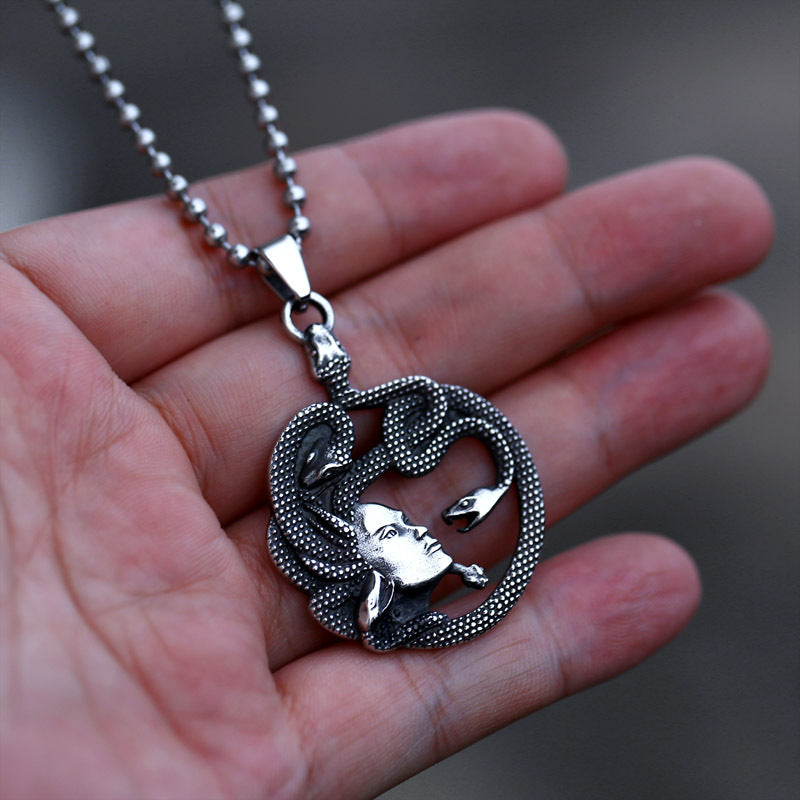 Nordic Vintage Snake Pendant