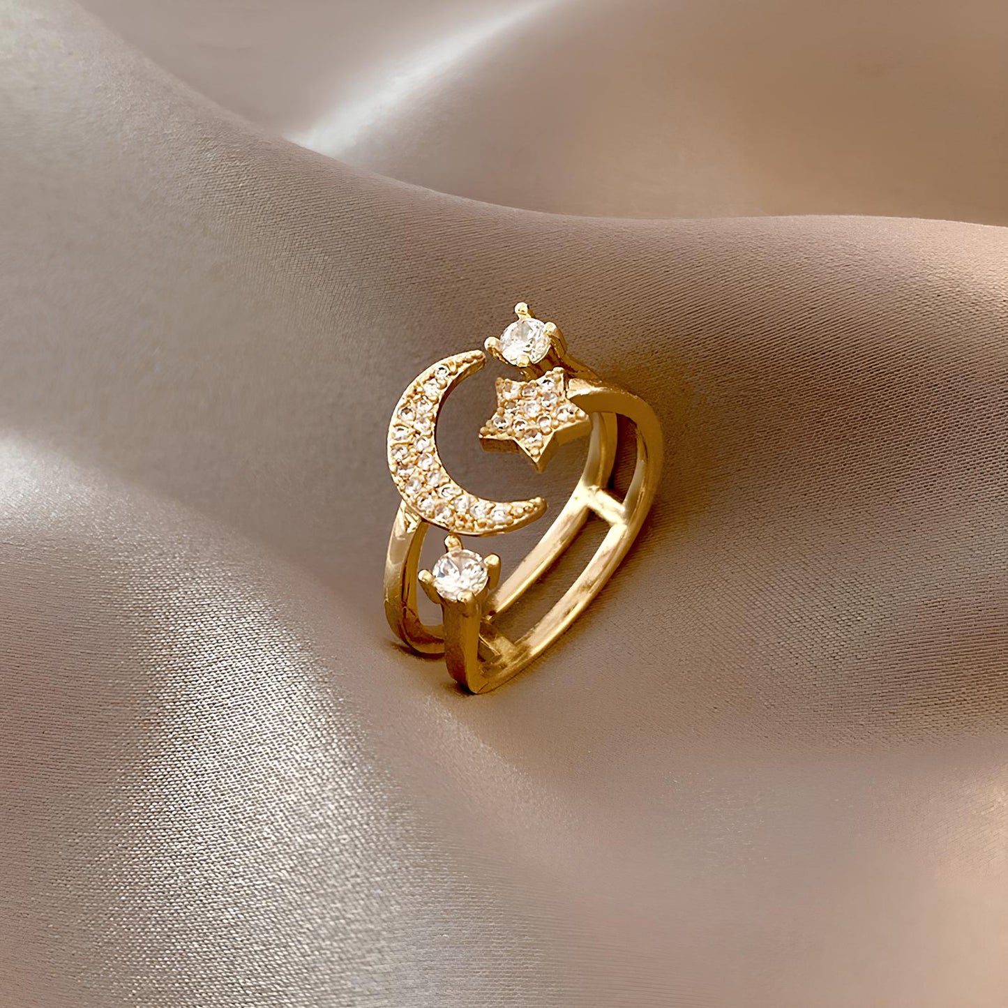 Starblessed Crescent Ring
