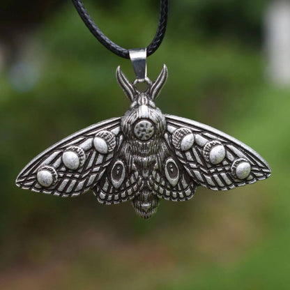 Gothic Death Moth Necklace