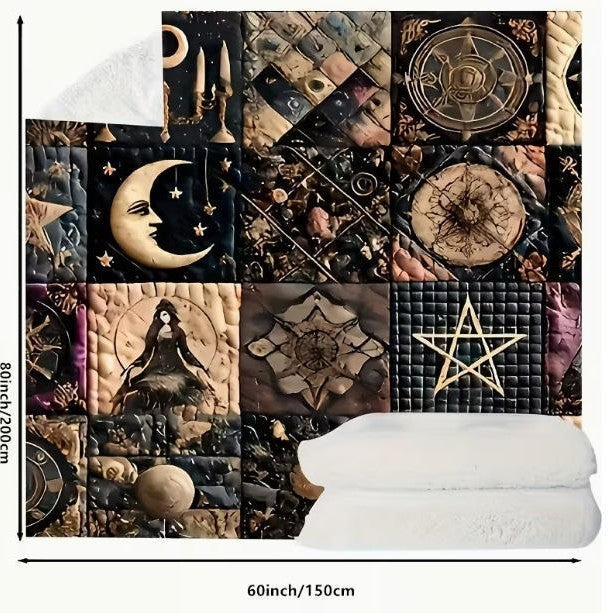 Midnight Magick Patchwork Blanket