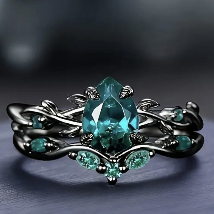 Verdant Grove Crystal Ring