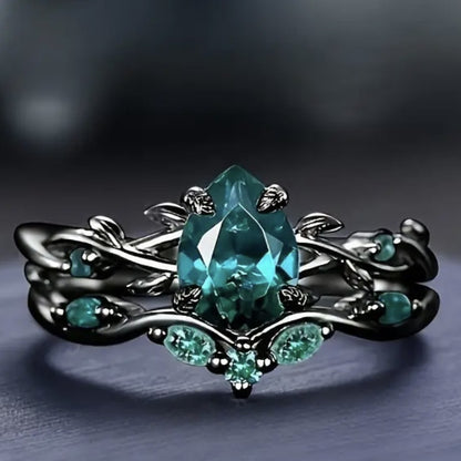 Verdant Grove Crystal Ring