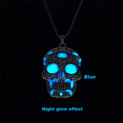 Luminous Skull of Enchantment Necklace