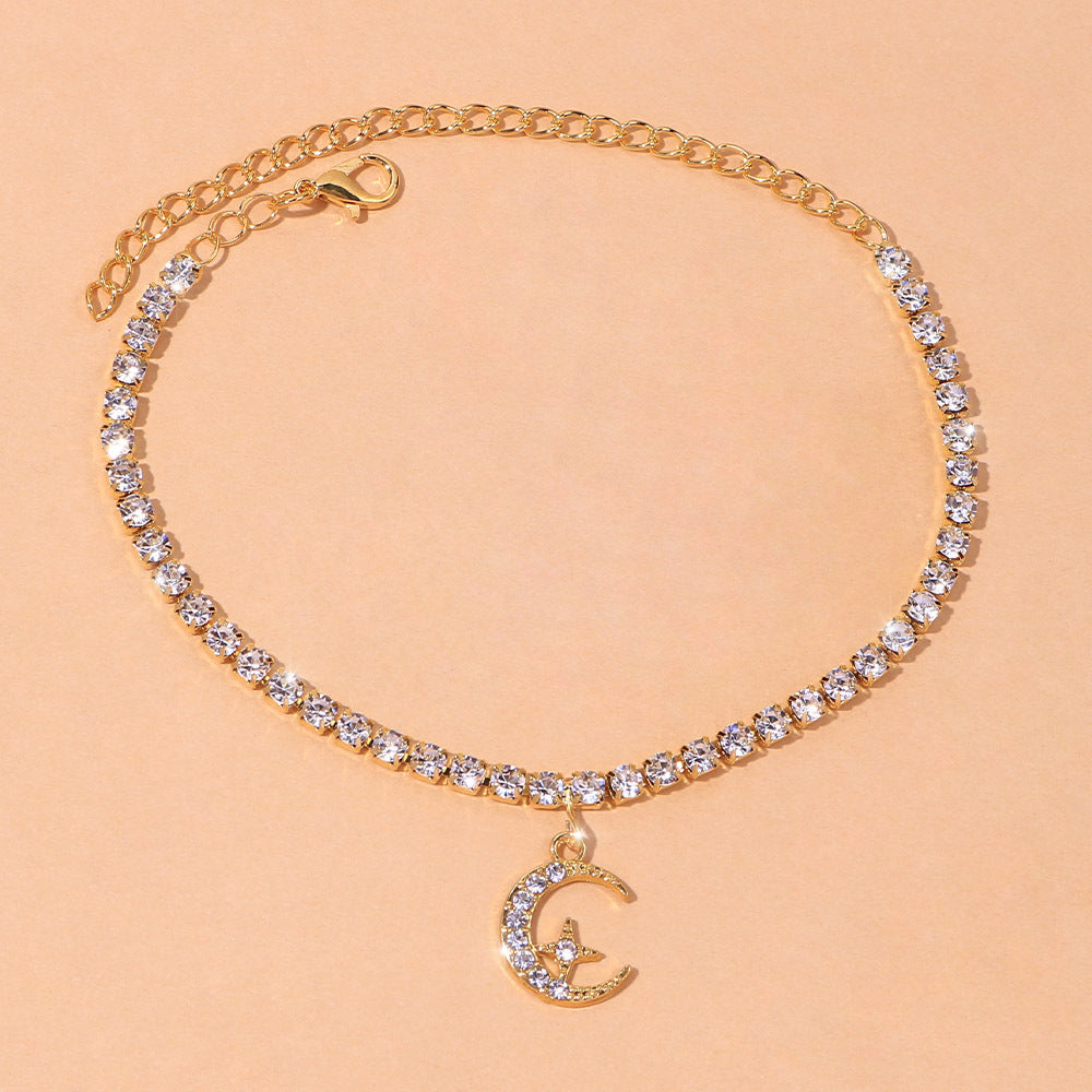 Crescent Moon Radiance Anklet