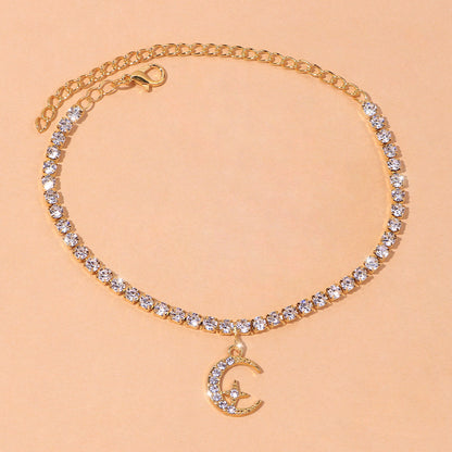 Crescent Moon Radiance Anklet
