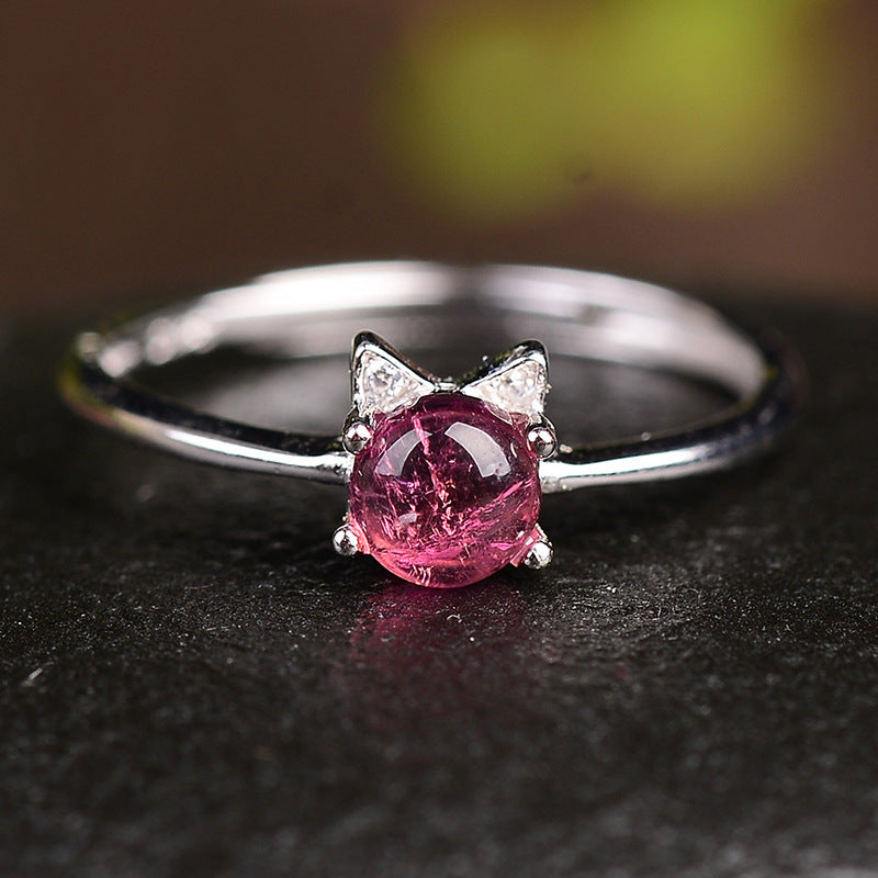 Mystic Feline Crystal Ring