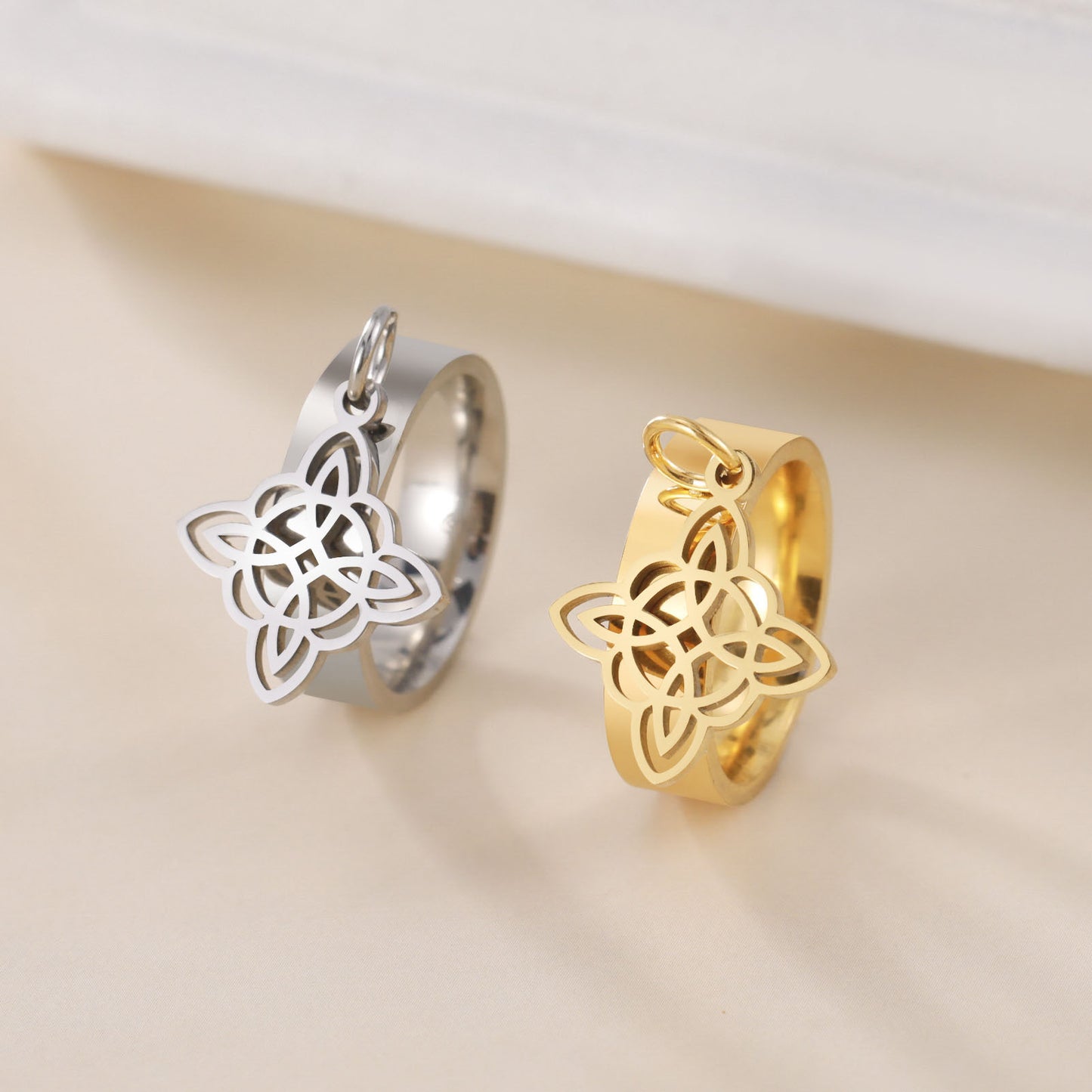 The Guardian's Witches Knot Dangle Ring