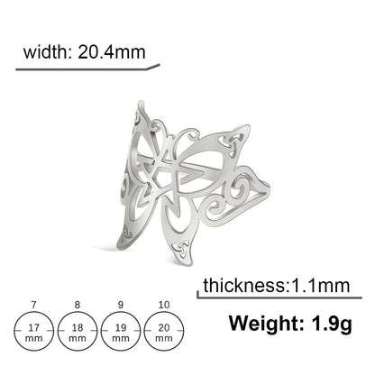 Wiccan Wings Of Transformation Ring