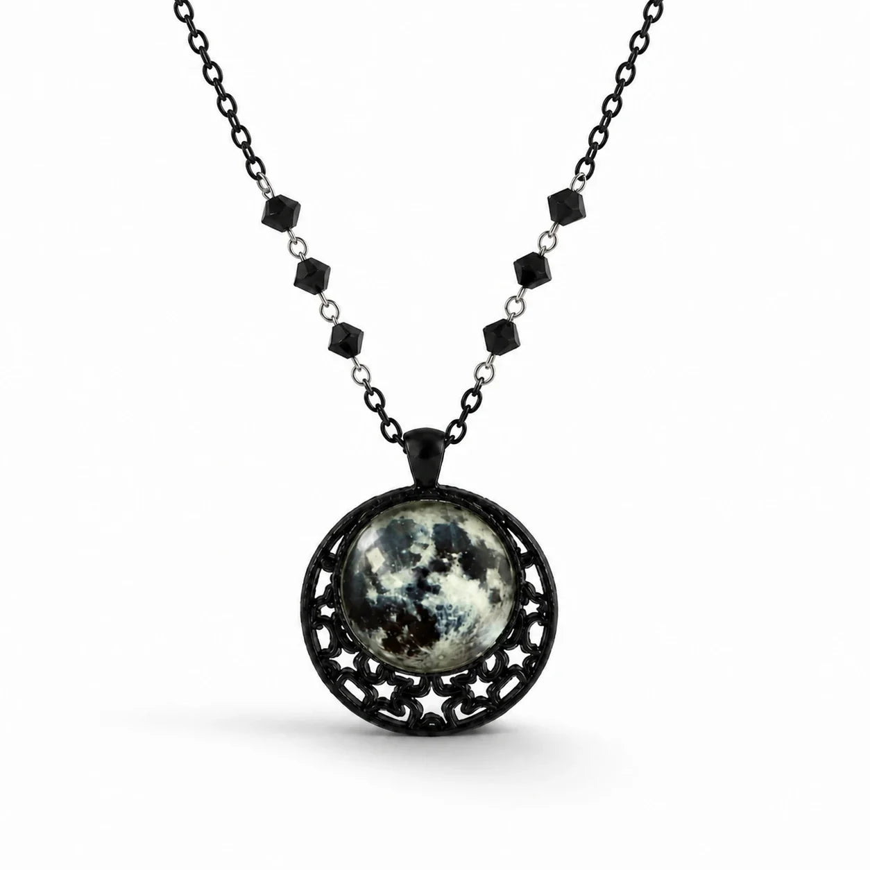 Full Moon Gothic Necklace studio product photo