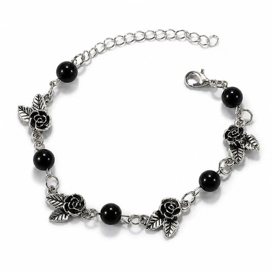 Gothic Rose Charm Bracelet studio product photo