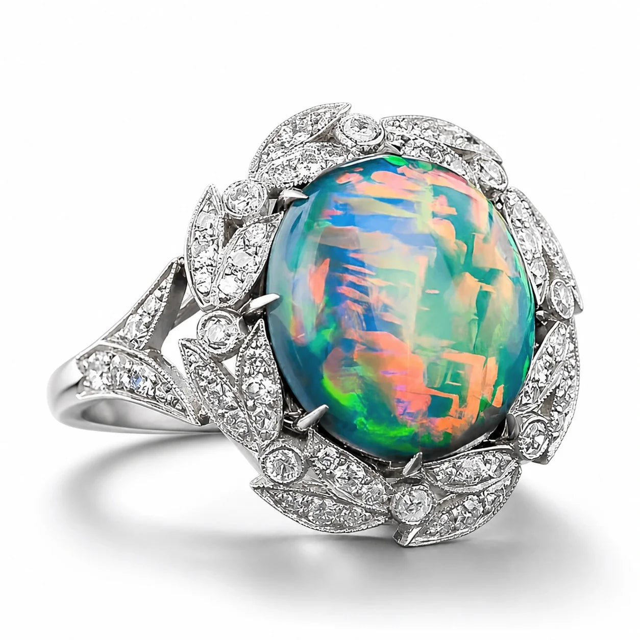 Green Opal Grove Ring studio product photo