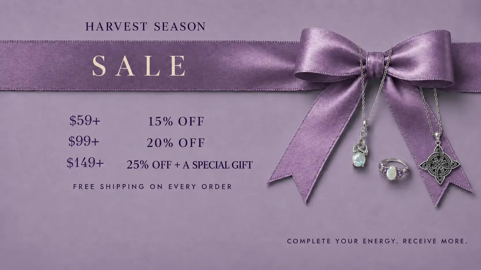 Harvest Season Sale desktop banner