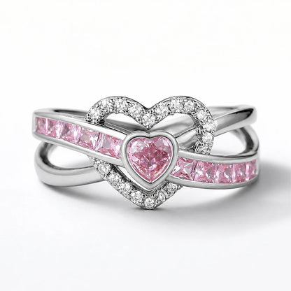 Heartlight Infinity Ring studio product photo