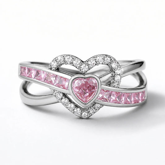 Heartlight Infinity Ring studio product photo
