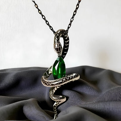 Snake’s Embrace Emerald Necklace