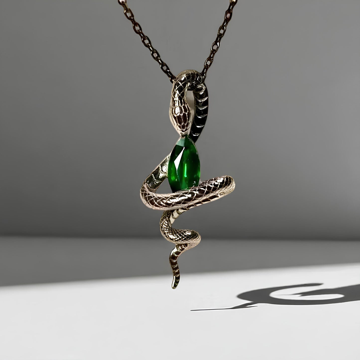 Snake’s Embrace Emerald Necklace
