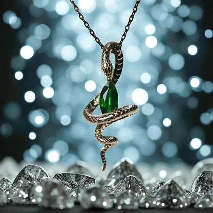 Snake’s Embrace Emerald Necklace