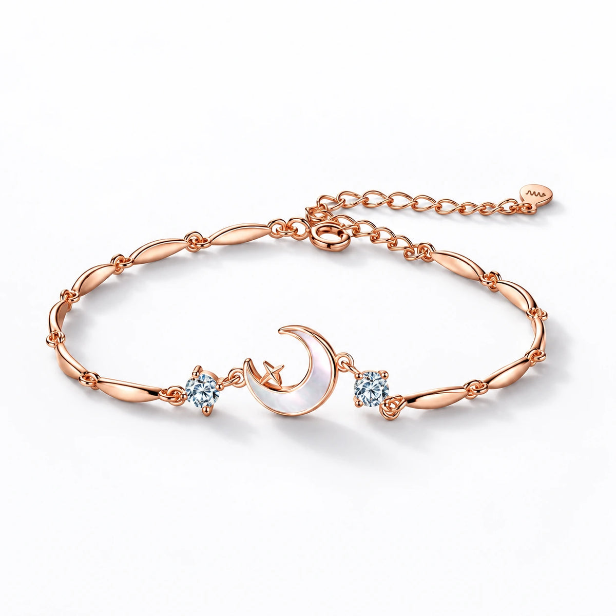 Lunar Grace Crescent Bracelet