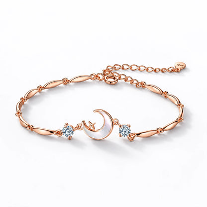 Lunar Grace Crescent Bracelet