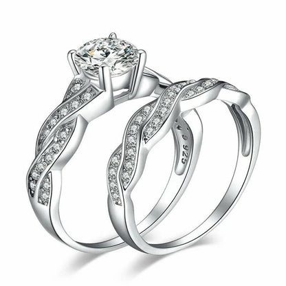 Eternal Infinity Enchantment Crystal Ring Set