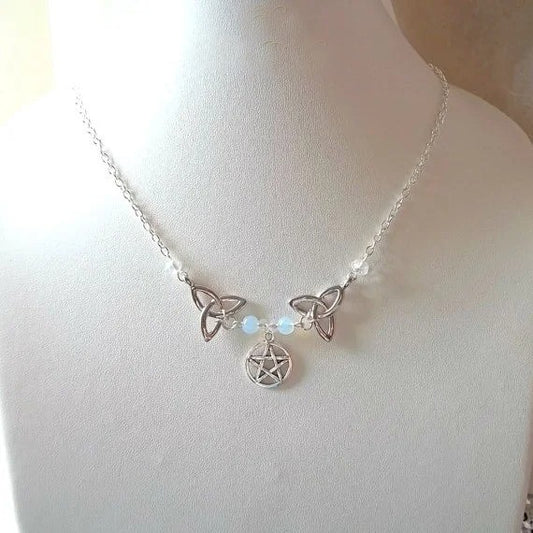Triquetra Harmony Pentacle Necklace