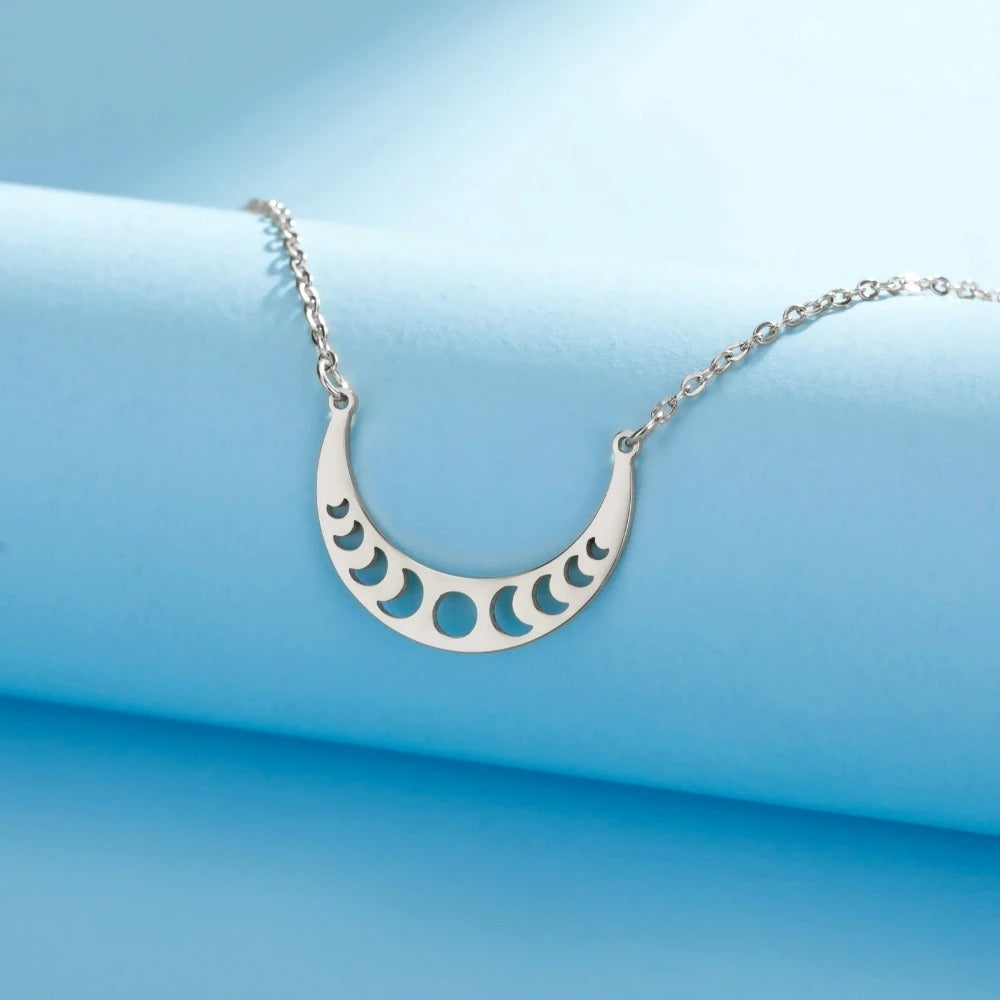 Celestial Harmony Moon Necklace