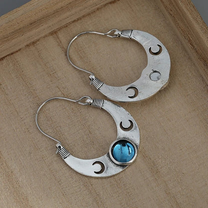 Crescent Goddess Moon Earrings