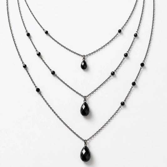Obsidian Dusk Witch Jewelry Set studio product photo