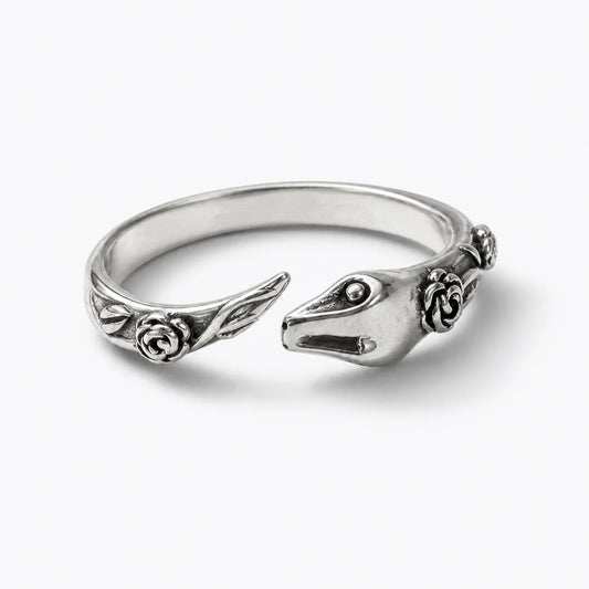 Ouroboros Rose Power Ring studio product photo