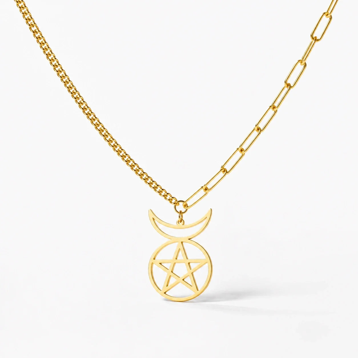 Pentacle Divine Protection Necklace studio product photo