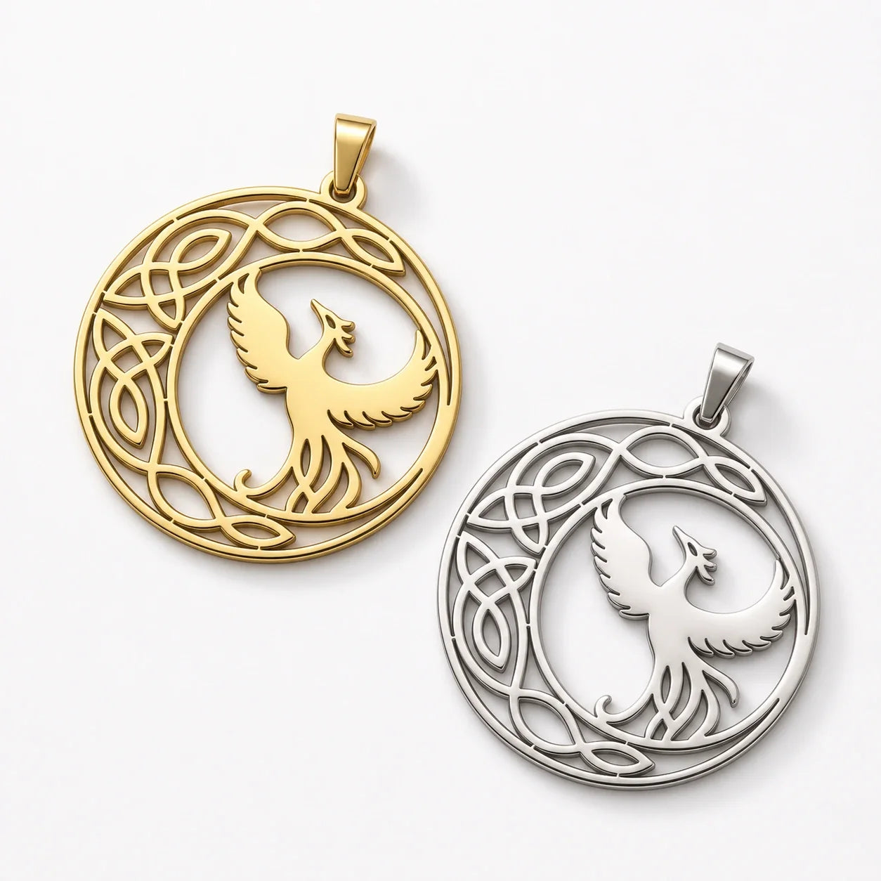 Phoenix Knot Renewal Necklace studio product photo