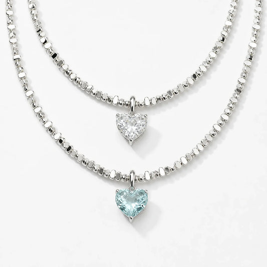 Radiant Love Zircon Necklace studio product photo
