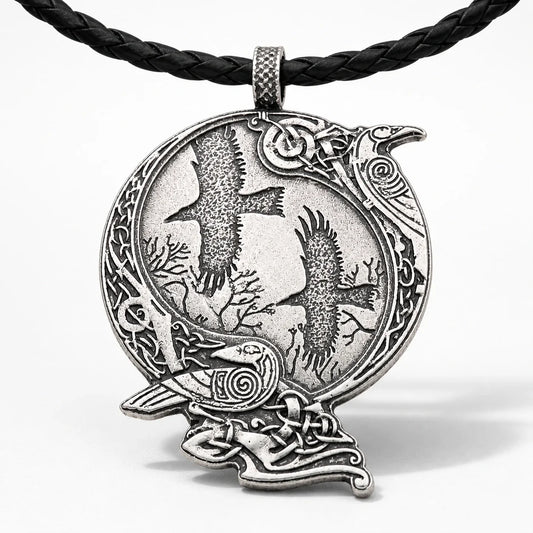 Raven Celtic Knot Necklace studio product photo