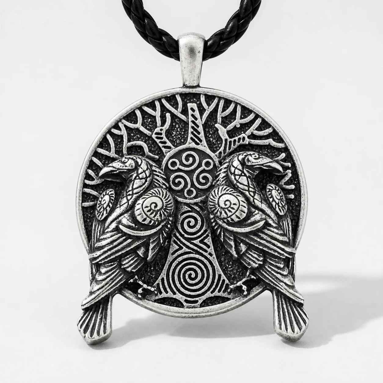 Raven Tree of Life Necklace studio product photo