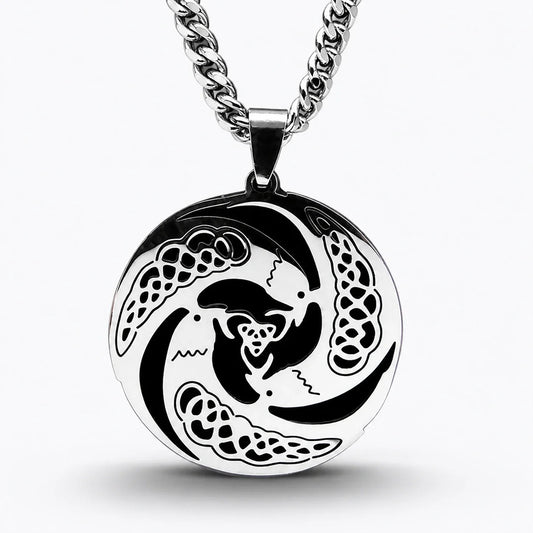 Raven Trinity Necklace studio product photo