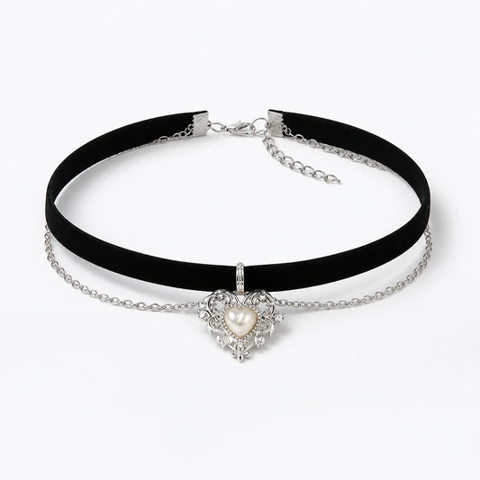 Sacred Heart Velvet Choker studio product photo