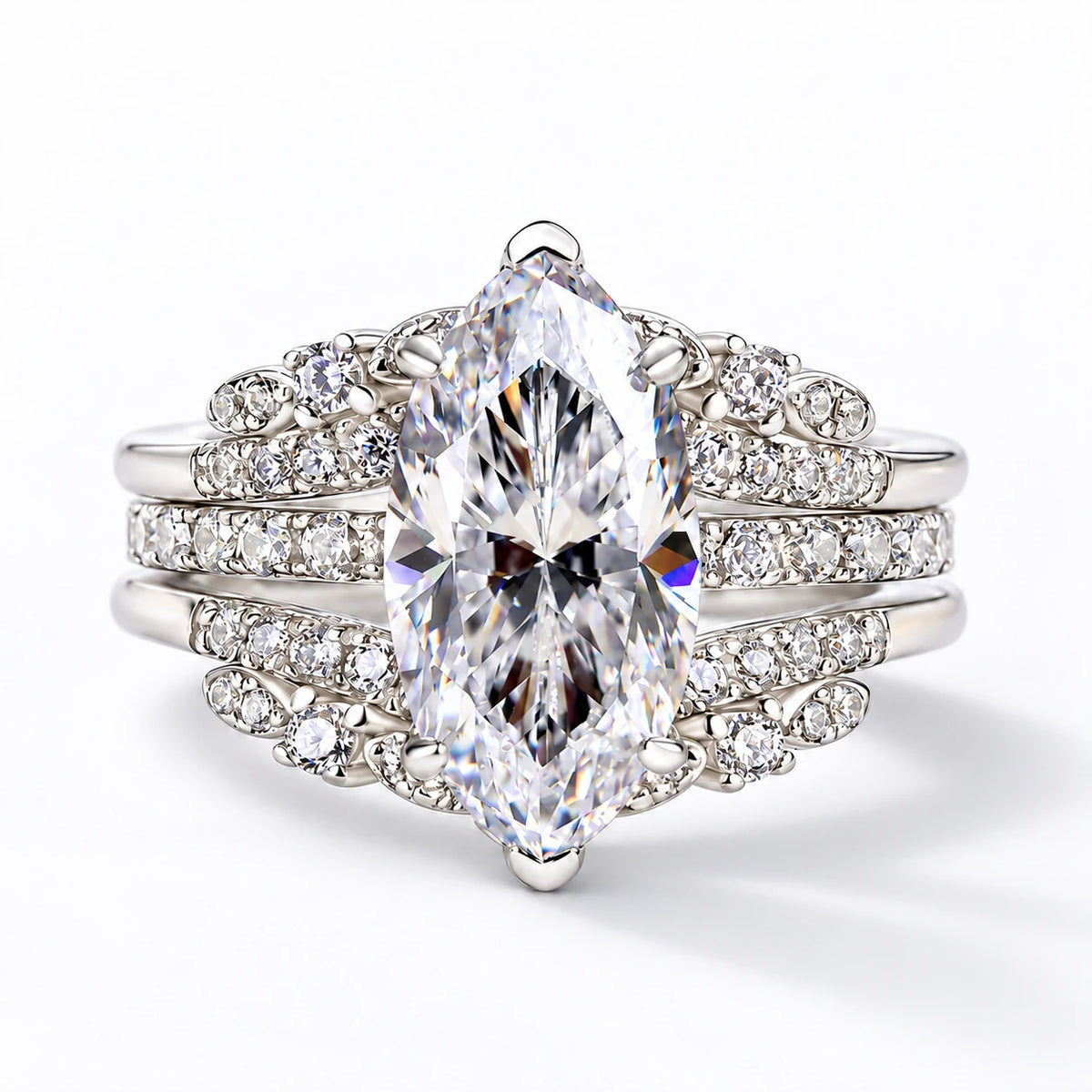 Selene’s Crown Ring Set studio product photo