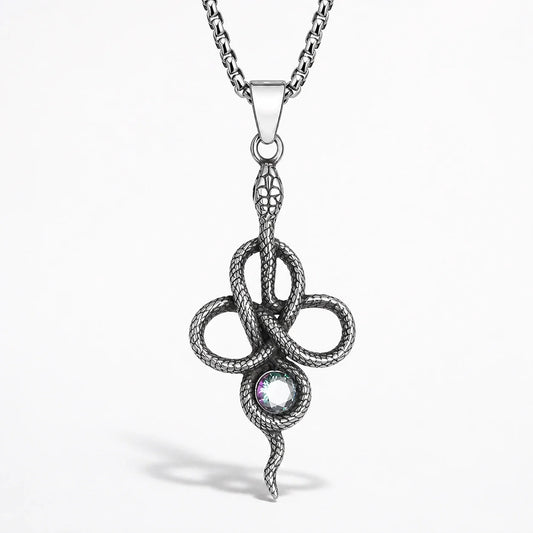 Serpent Knot Necklace studio product photo