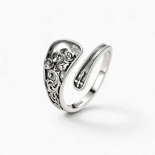 Skull Rose Ring studio product photo