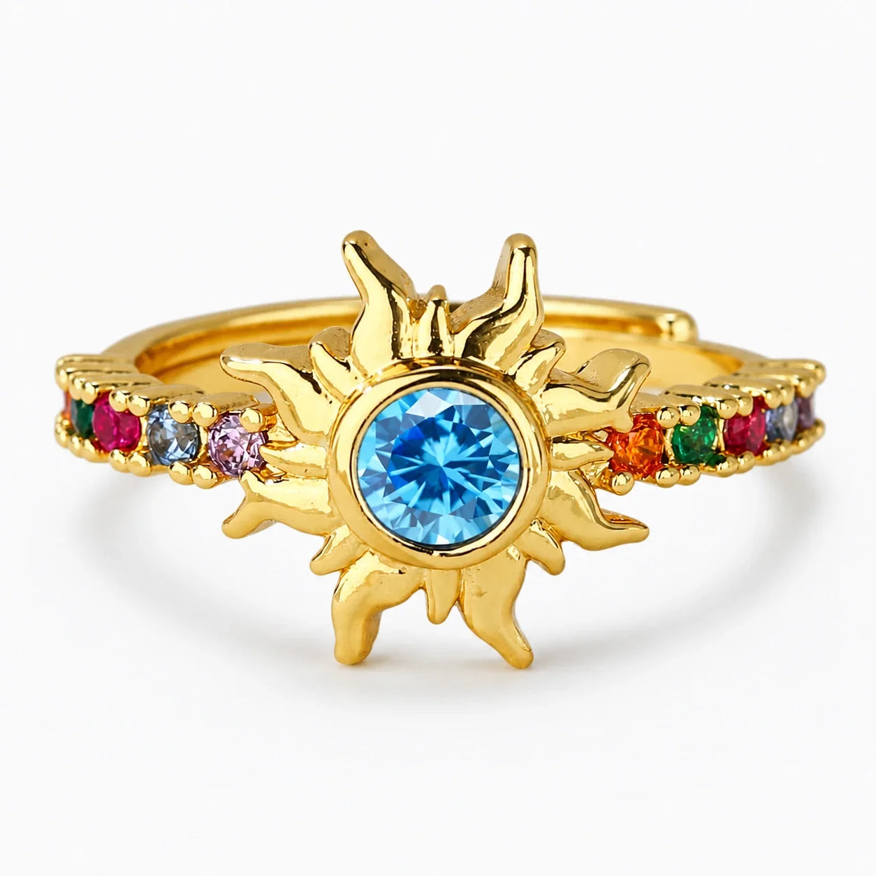 Solar Radiance Crystal Ring studio product photo