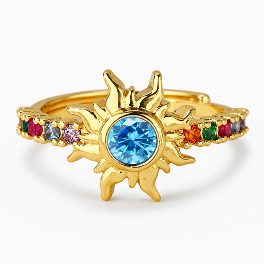 Solar Radiance Crystal Ring studio product photo