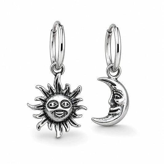 Sun & Moon Balance Earrings studio product photo