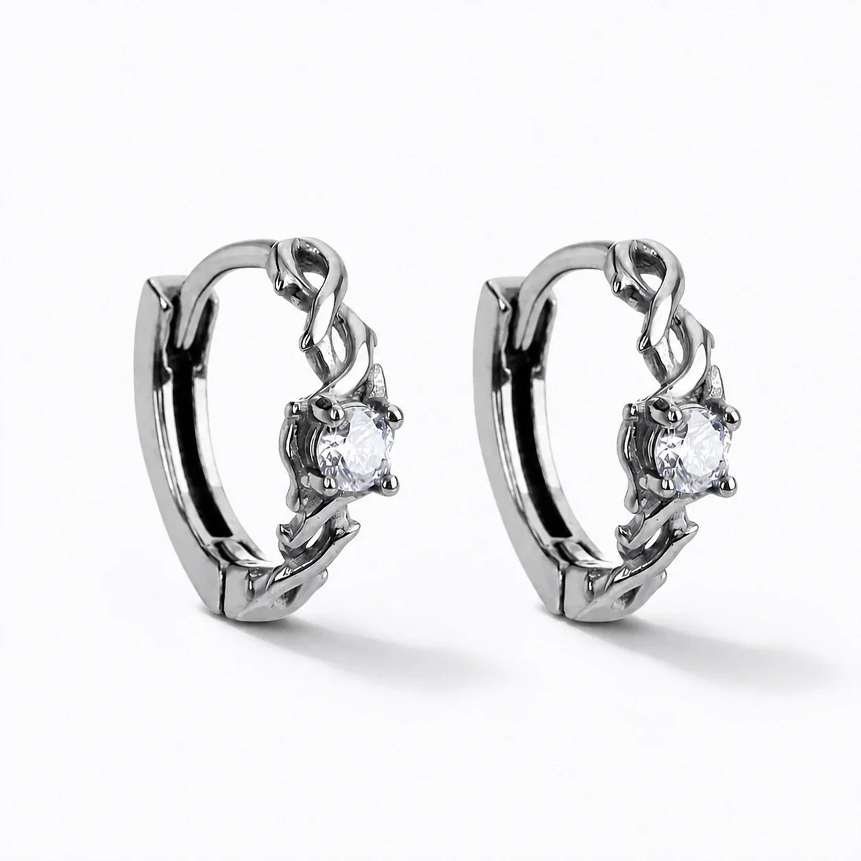 Thornkiss Crystal Hoops studio product photo