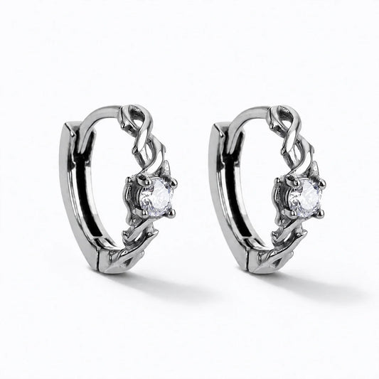 Thornkiss Crystal Hoops studio product photo