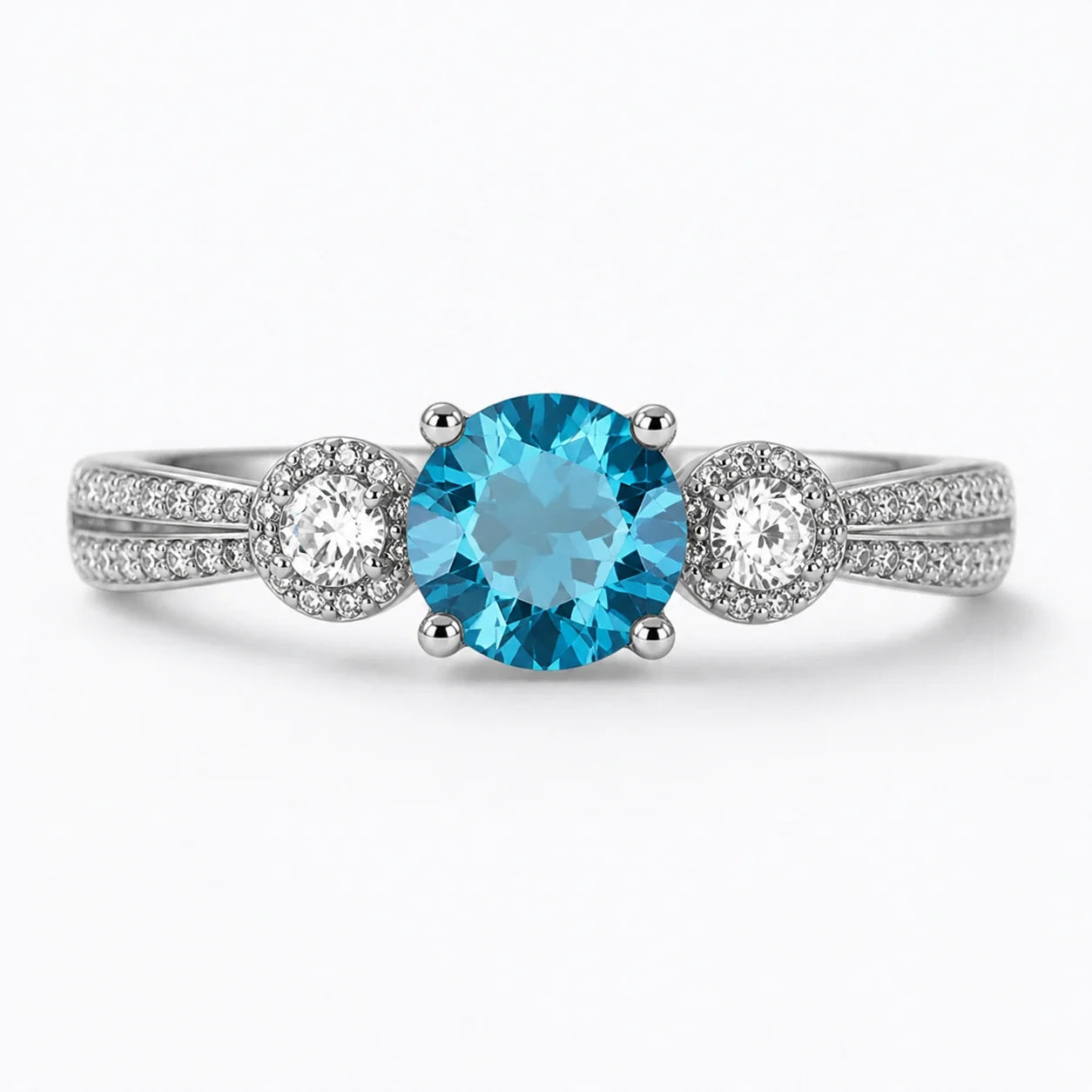 Timeless Trio Crystal Ring studio product photo